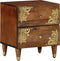 vidaXL - Nachtkast - 40x33x46 - cm - Massief - Houten - Mangohout