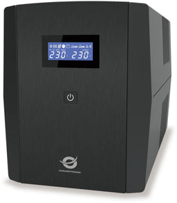 Conceptronic ZEUS04EM - Ononderbreekbaar Stroomvoorzieningssysteem SAI - 2200 VA - Zwart