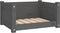 vidaXL - Hondenmand - 55,5x45,5x28 - cm - massief - grenenhout - grijs