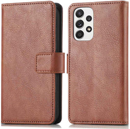 iMoshion Hoesje Geschikt voor Samsung Galaxy A33 Hoesje Met Pasjeshouder - iMoshion Luxe Bookcase - Bruin