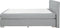 ADMIRAL - Boxspringbed - Lichtgrijs - 140 x 200 cm - Polyester