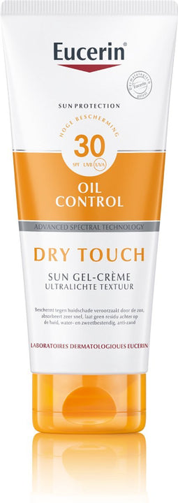 Eucerin Sun Oil Control Dry Touch Gel-Crème Zonnebrand Gezicht - SPF 30 - Zonbescherming - 200 ml