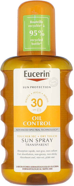 Eucerin Zonnebrandspray Oil Control Transparant SPF30 200 ml