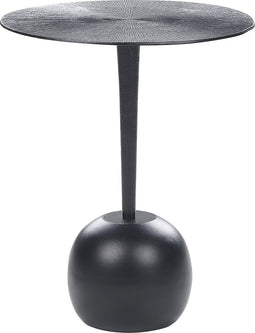 EUCLA - Bijzettafel - Zwart - Aluminium