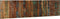 vidaXL - Hoofdbord - 200 - cm - massief - gerecycled - hout - meerkleurig