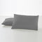 Kussensloop Alexandra House Living Titanium 50 x 80 cm (2 Stuks)