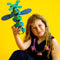 Clixo Crew - Magnetisch speelgoed - Flexibele onderdelen met spinner accessoires - Blauw/groen (30 stuks)