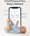 eufy Baby S340 - Smart Sock Babyfoon - 2.4 GHz Wi-Fi - Houd slaappatronen, dutjes, hartslag en bloedzuurstof bij - Voor kinderen van 0 tot 18 maanden.