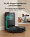eufy Clean X8 Pro Robotstofzuiger met leegstation en dweilfunctie - Robot Vacuum - Twin-Turbine™ met 2 × 4000 Pa Zuigkracht, Bestuurbaar via app, Zelfontwarrende Rolborstel, iPath™ Navigatie