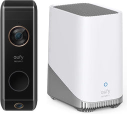 eufy Video Deurbell Dual 2 Pro met HomeBase 3 - 2K-resolutie - Doorbell - dubbele camera's - pakketdetectie - gezichtsherkenning - draadloze installatie - compatibel met Amazon Alexa en Google Assistant