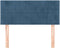 vidaXL - Hoofdbord - 90x5x78/88 - cm - fluweel - donkerblauw