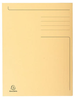 Dossiermap Exacompta Forever A4 3 kleppen 280gr ivoor - 50 stuks