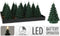 Home & Styling Kerst - Ledkaars kerstboom 17cm - LED - Donkergroen