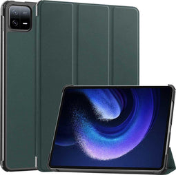 imoshion Tablet Hoes - Geschikt voor Xiaomi Pad 6 Pro, Xiaomi Pad 6 - Trifold Bookcase - Donkergroen