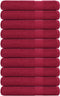 vidaXL - Handdoeken - 10 - st - 100x200 - cm - 360 - g/m² - 100% - katoen - bordeauxrood