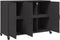 vidaXL - Dressoir - 100,5x39x72 - cm - staal - zwart