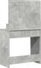 vidaXL - Kaptafel - met - LED-verlichting - in - Betongrijs, - 79x41x135 - cm