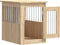 vidaXL - Hondenbench - 45x62x59 - cm - bewerkt - hout - sonoma - eikenkleurig