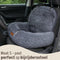 By Cee Cee Fluffy Autostoel - Hondenmand Auto - Veiligheidsriem - Donkergrijs - Maat S