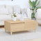vidaXL - Salontafel - 90x50x36,5 - cm - bewerkt - hout - sonoma - eikenkleurig