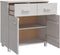 vidaXL - Dressoir - HAMAR - 79x40x80 - cm - massief - grenenhout - wit