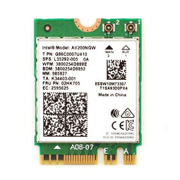 Intel Wi-Fi 6 AX200 - PCI-Express WiFi-adapter - 2400 MBit/s Dual-band (2,4GHz/5GHz)