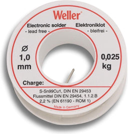 Weller T0054025299 - Soldeertin EL99/1-250 - Loodvrij Ø1mm - 250g