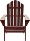 vidaXL - Tuinstoel - met - voetenbank - hout - bruin