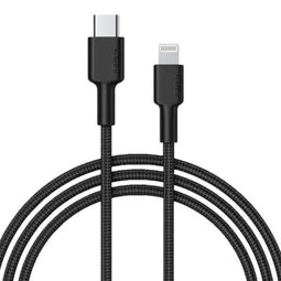 Kabel USB-C naar Lightning Aukey CB-CL4 Zwart 1,8 m