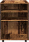 vidaXL - Rolkast - 60x53x72 - cm - bewerkt - hout - oud - houtkleurig