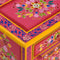 vidaXL - Nachtkastje - handgeschilderd - massief - mangohout - roze