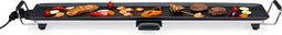 alpina Teppanyaki Grillplaat XXL - Elektrische Grillplaat 2000W - 100 x 22 cm met Verstelbare Thermostaat - Zwart