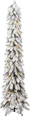 vidaXL - Kunstkerstboom - met - verlichting - en - sneeuw - 100 - LED's - 180 - cm