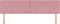 vidaXL - Hoofdbord - met - Kristallen - Knop - - - Geplooid - - - Roze - - - 180 - cm - - - Fluweel