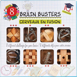 Eureka 3d Puzzle Breinbrekers Hout/rvs Naturel/zilver 8 Stuks