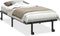 vidaXL - Bedframe - zonder - matras - opvouwbaar - 90x200 - cm - staal - zwart