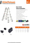 Euro-Vario vouwladder 4x4 Treden