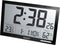 Eurochron EFWU Jumbo 100 Wandklok Zendergestuurd 370 mm x 230 mm x 30 mm Zwart