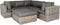 eurofar cervo loungeset - hoekbank - wicker - bruin
