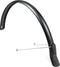 Eurofender Achterspatbord Scatto 28 Inch 51 Mm Matzwart