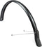 Eurofender Achterspatbord Scatto 28 Inch 51 Mm Zwart
