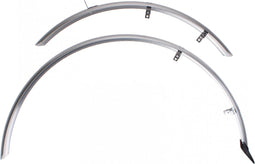 Eurofender Spatbordenset Elegance 28 Inch 46 Mm Kunststof Zilver
