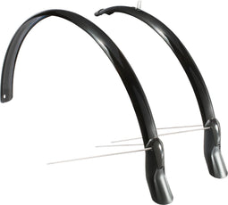 Eurofender Spatbordenset Scatto 51 Mm - 28 Inch Kunststof Zwart