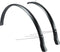 Eurofender Spatbordenset Snello 28 Inch 46 Mm Kunststof Zwart