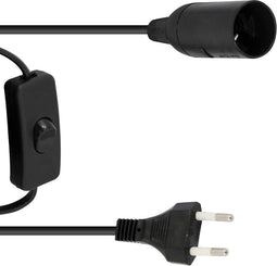 EUROLITE E-27 Socket Stroomkabel - Voedingskabel - , Plug, Switch