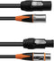 Eurolite Kombikabel DT-2 DMX IP T-Con/3 Pin XLR 3m - DMX-kabel