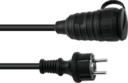 Eurolite verlengsnoer buiten 1.5m - verlengkabel buiten - waterdicht - geaard