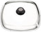 Eurolux glazen deksel met knop 28 x 28 cm