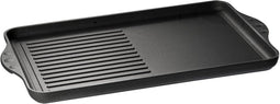 Eurolux Grillplaat met Dubbel Oppervlak - 43 x 28 x 2,5 cm - Geschikt voor Alle Warmtebronnen