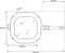 Eurolux Hapjespan met afneembare steel 24 x 24 x 6,5 cm flexinductie / combizone Bosch en Siemens Compatible
